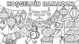 RAMAZAN AYI BOYAMA SAYFALARI