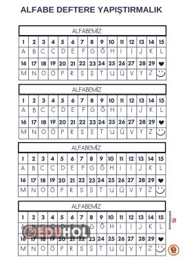 ALFEBE DEFTER NOTU RENKSİZ 1.SINIF