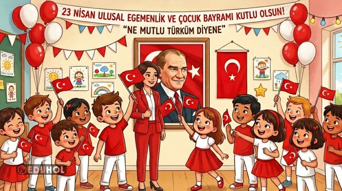 23 Nisan Akıllı Tahta Arkaplan Görseli