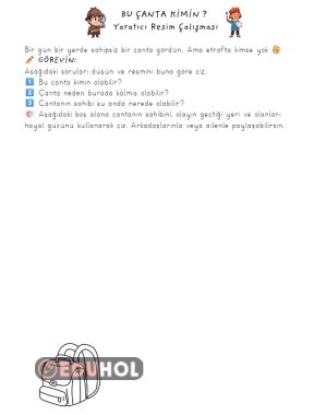 Yaratıcı Resim Çalışması - Bu Çanta Kimin