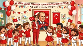 23 Nisan Akıllı Tahta Arkaplan Görseli