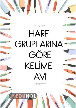Harf Gruplarına Göre Kelime Avı