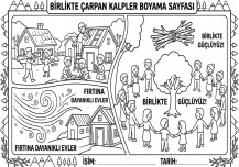 HİKAYELER VE HİKAYENİN BOYAMA SAYFASI