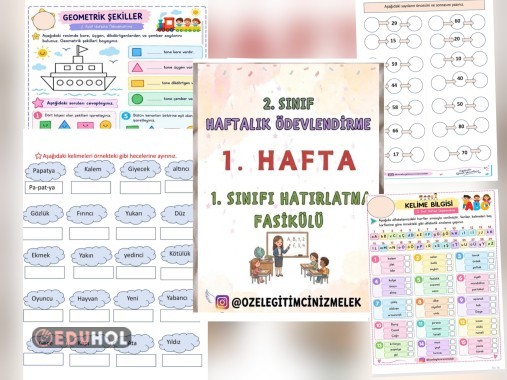 2. Sınıf 1. Hafta – 1. Sınıfı Hatırlıyorum! 📝 1. Sınıf Tekrar ve Hatırlatma Ödevi