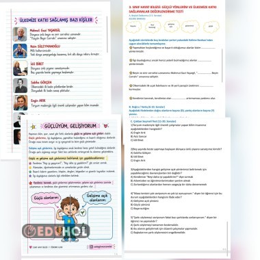 📚 3. SINIF HAYAT BİLGİSİ 💪 GÜÇLÜYÜM, GELİŞİYORUM 📝 Defter Notu & Konu Testi