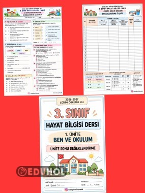 📚 3. SINIF TÜRKÇE DERSİ – DEĞERLERİMİZLE YAŞIYORUZ ÜNİTE SONU DEĞERLENDİRMESİ