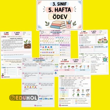 Başlık: 3. Sınıf 5. Hafta Ödevi | 2026-2027 Eğitim Öğretim Yılı