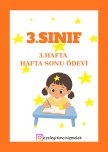3.SINIF 3 HAFTA ÖDEVİ