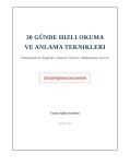 30 Günde Hızlı Okuma | Sistematik Okuma Geliştirme Programı