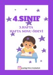 4.SINIF 3. HAFTA ÖDEVİ