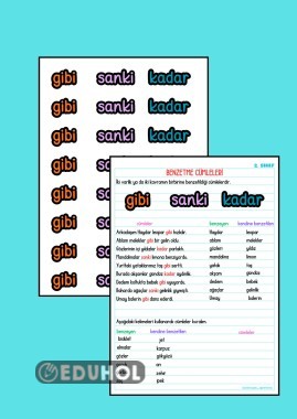 BENZETME CÜMLELERİ DEFTER NOTU