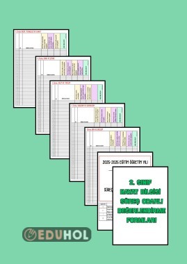 HAYAT BİLGİSİ SÜREÇ ODAKLI DEĞERLENDİRME FORMLARI