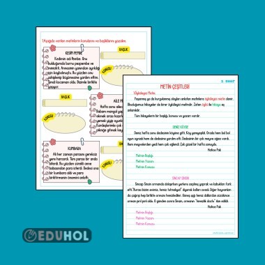 ÖYKÜLEYİCİ METİN DEFTER NOTU VE ÇALIŞMA SAYFASI