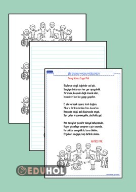 SEVGİ VARSA ENGEL YOK ŞİİR OKUMA YAZMA ETKİNLİĞİ