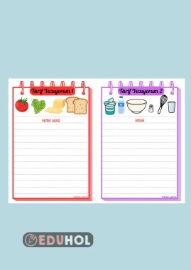 TARİF YAZIYORUM ETKİNLİĞİ