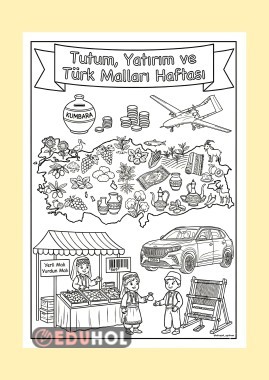 YERLİ MALI HAFTASI BOYAMA SAYFASI 2