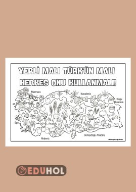 YERLİ MALI HAFTASI BOYAMA SAYFASI