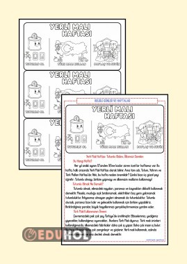 YERLİ MALI HAFTASI OKUMA YAZMA ETKİNLİĞİ