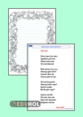 YERLİ MALI ŞİİR OKUMA YAZMA ETKİNLİĞİ