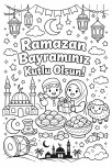 Ramazan Bayramı Boyama Sayfası