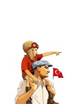 ATATÜRK VE ÇOCUK PANO POSTER BOY