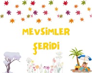 Her biri A4 boyutunda tasarlanmış mevsimler şeridi