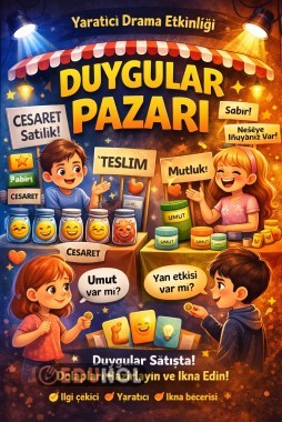 Duygular pazarı! Yaratıcı drama etkinliği!7-12 yaş