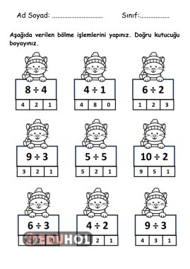 Bölme İşlemi Etkinlik