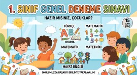 1. Sınıf Genel Deneme Sınavı Soruları