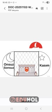 10 Kasım Atatürk ü Anma Haftası