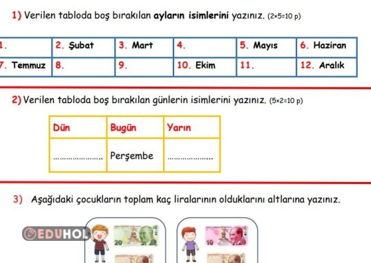 1.Sınıf Matematik Dersi Değerl... · Eduhol - Etkinlik İndir Oyun Oyna ...