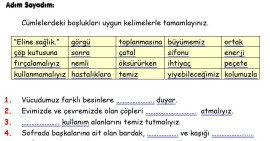 Hayat Bilgisi Değerlendirme Çalışması (Sağlıklı Hayat)