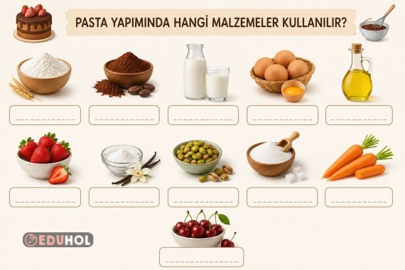 Pasta Malzemeleri - Türkçe Dil Öğretimi