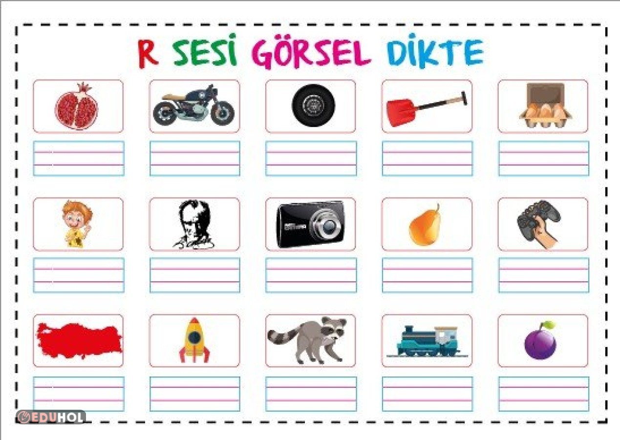 R Sesi Görsel Dikte | Eduhol - Ders Videoları İzle Online Test Çöz ...