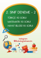 Hayat Bilgisi Denemesi 1