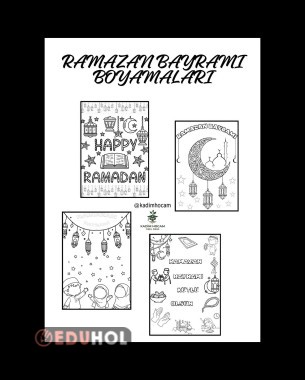 Ramazan Bayramı Boyama Çalışmaları