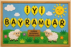 Kurban Bayramı Pano - Pano Yazıları ve Görselleri İçerir.
