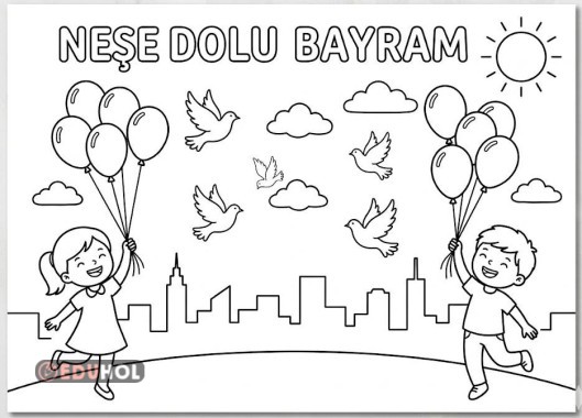 23 Nisan ile ilgili boyama etkinliği