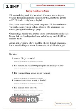 Okuduğunu anlama yorumlama