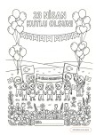 23 Nisan boyama kağıdı (destek için takip edebilirsiniz:)