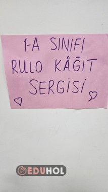 Rulo kağıt geri dönüşüm sergisi