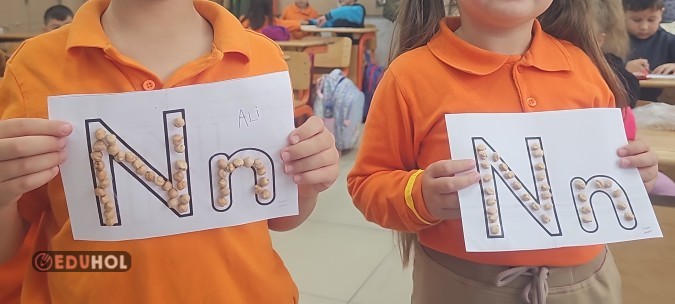 N harfi şablonu