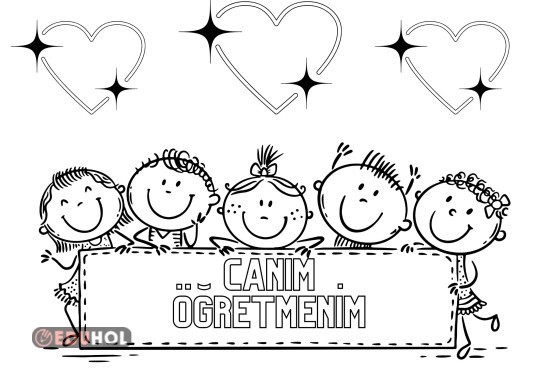 Öğretmenler günü boyama sayfası  2