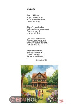 Şiir okuma sayfası ( EVİMİZ)