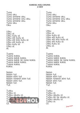 U sesi karesel metin
