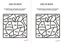 E sesi Elma oku ve boya