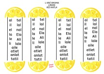 L sesi okuma limon etkinliği ( 4 öğrencilik)