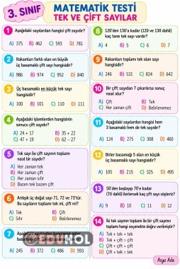 Tek ve çift sayılar testi