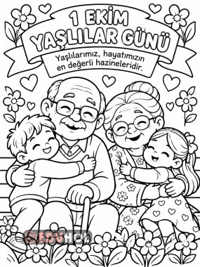 Yaşlılar Haftası Boyama