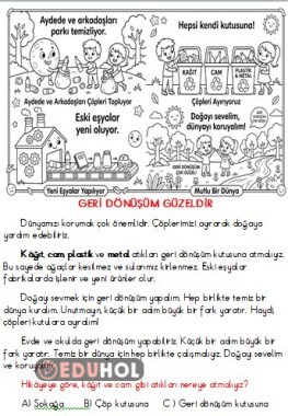 Geri dönüşüm okuma metni